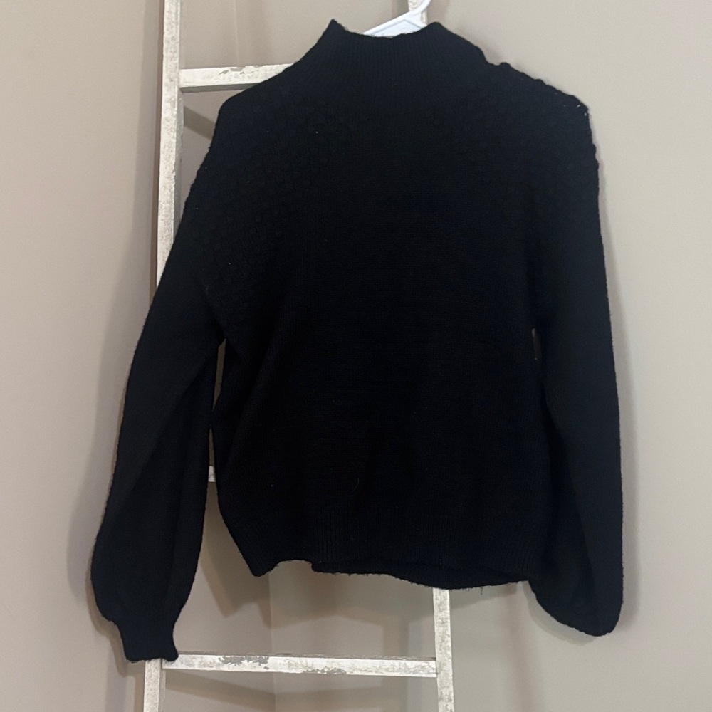 Nine West Black Turtleneck Sweater